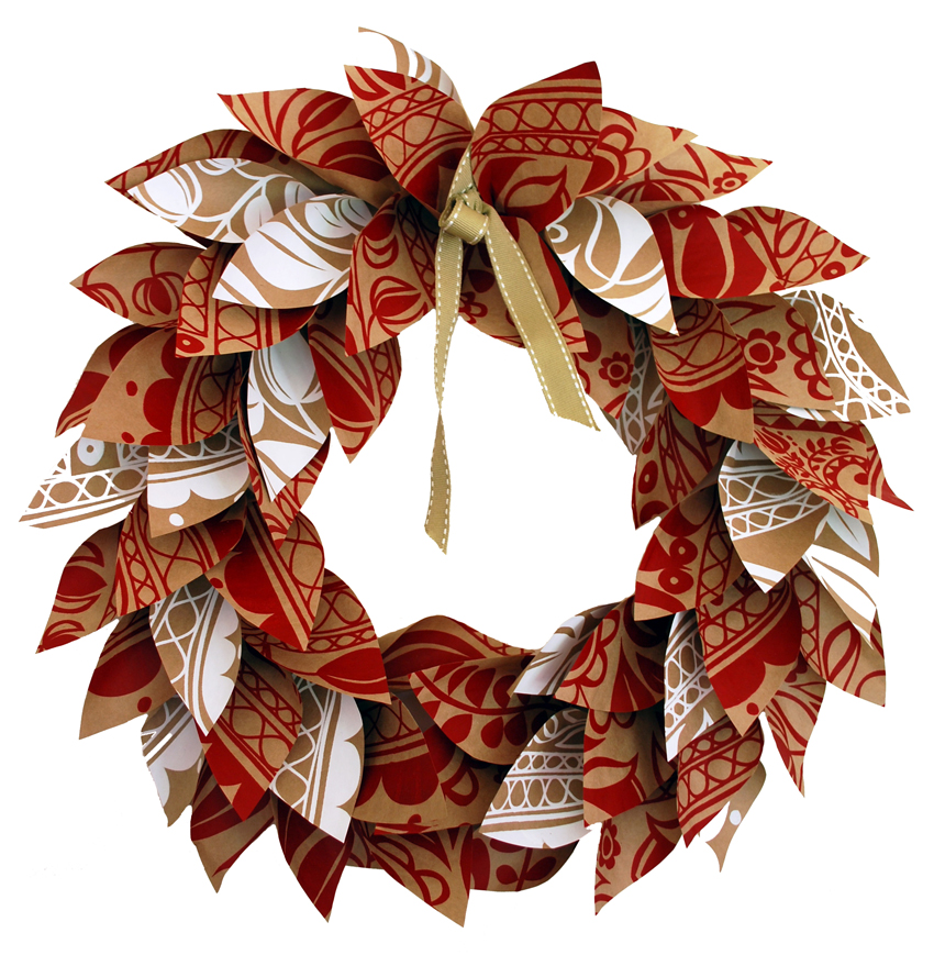 Paper Christmas Wreath Tutorial We Are Scout