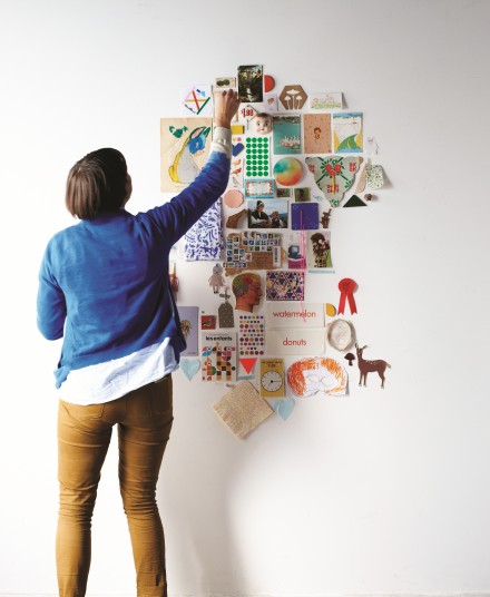 Find and Keep inspiration wall by Beci Orpin via we-are-scout.com