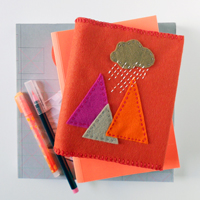 how to make a felt book cover 