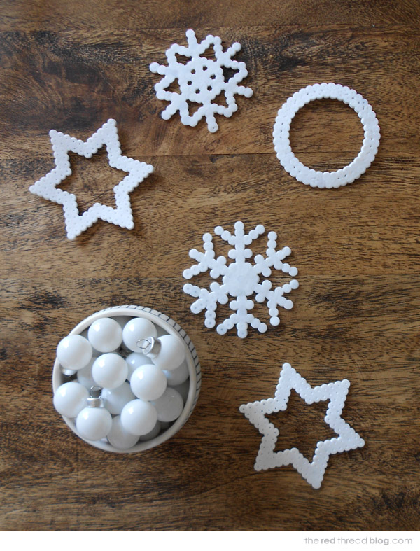 Snowflake / How to make a perler bead snowflake 