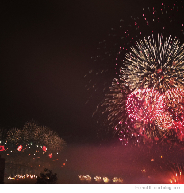 the red thread 2013 NYE FIREWORKS