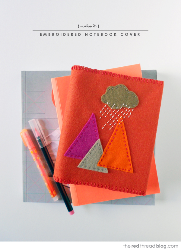 the red thread felt book cover