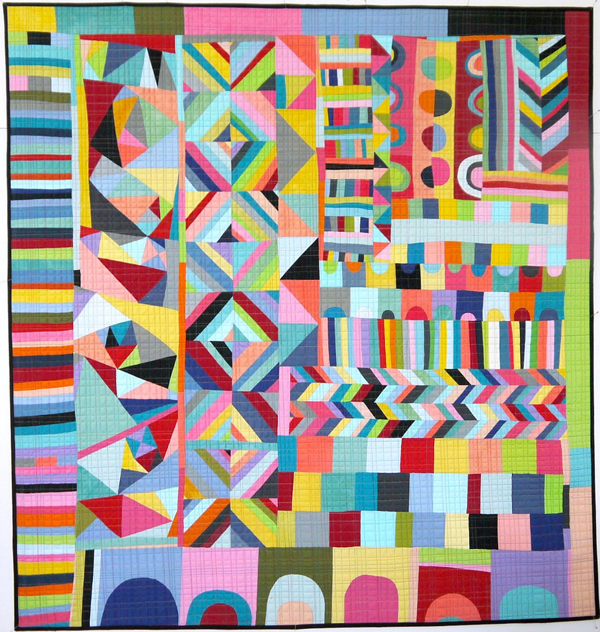 Lu Summers finished quilt via the red thread