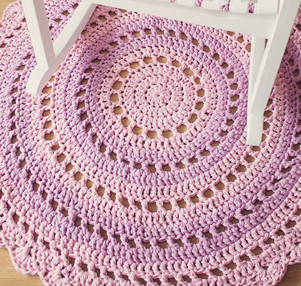 crochet rug tutorial via the red thread