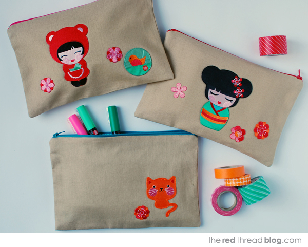 Hello Tokyo by the red thread pouches