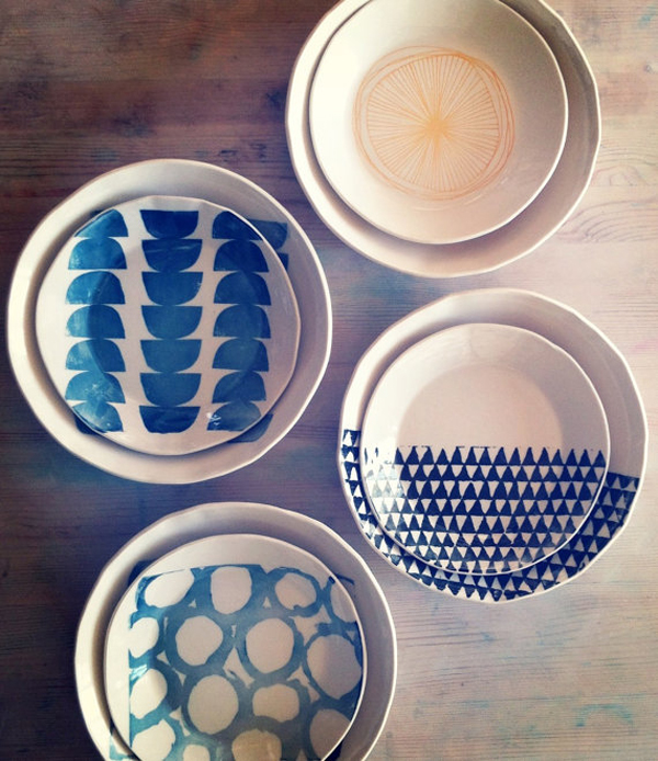 mb art studios via the red thread - dishes