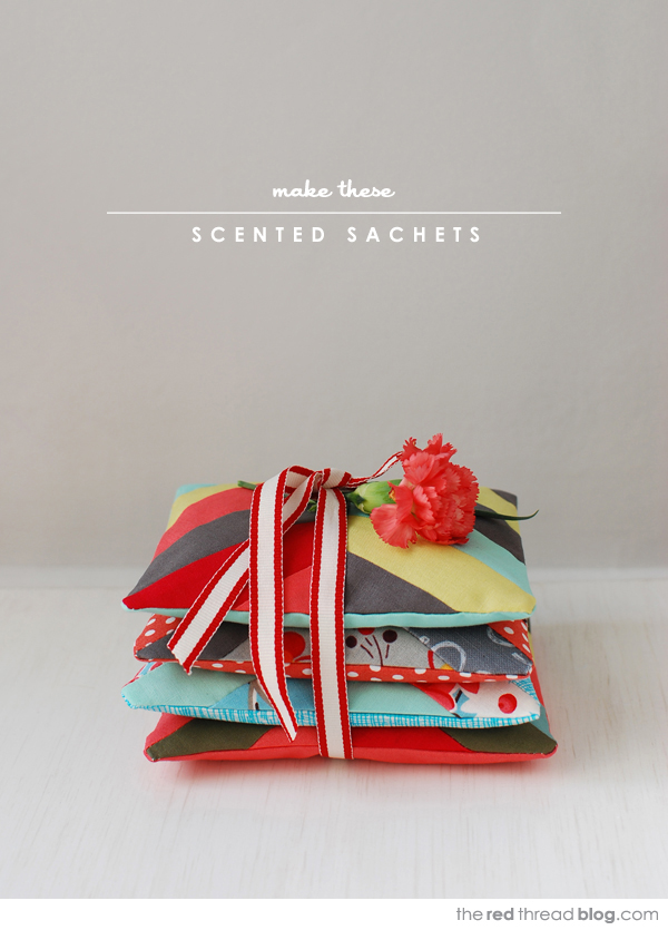 the red thread scented sachets tutorial