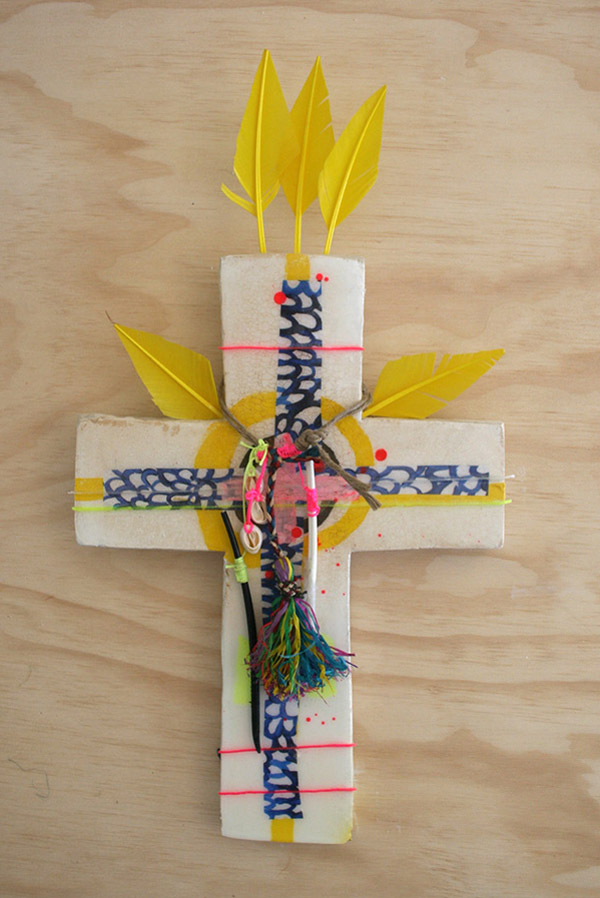 Jai Vasicek crucifix via the red thread