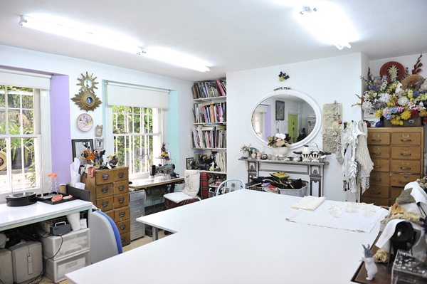 Karen Nichol workspace via the red thread