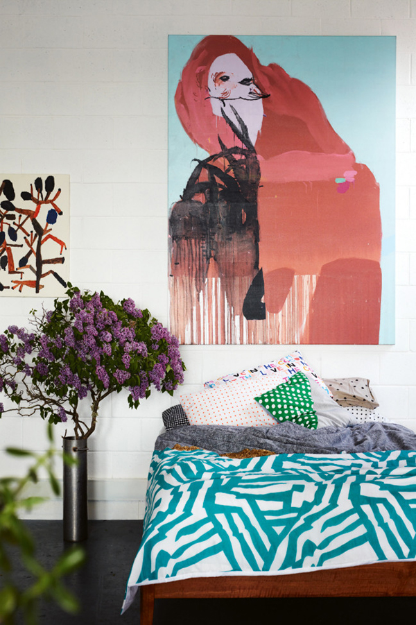 Kirra Jamison bedroom from Inside Out mag