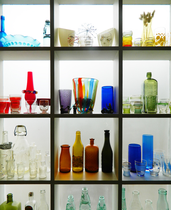 glassware display