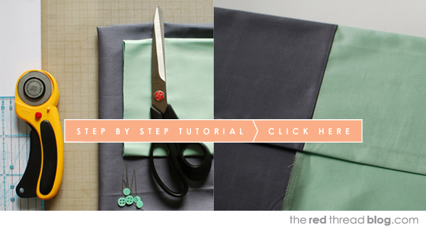 the red thread colour block pillowcase tutorial