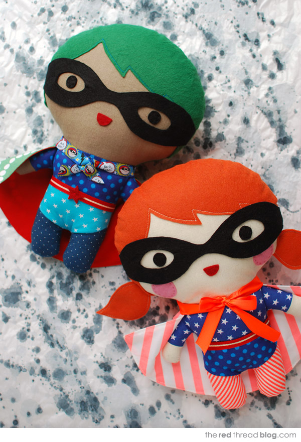 how to make a super hero softie via the red thread