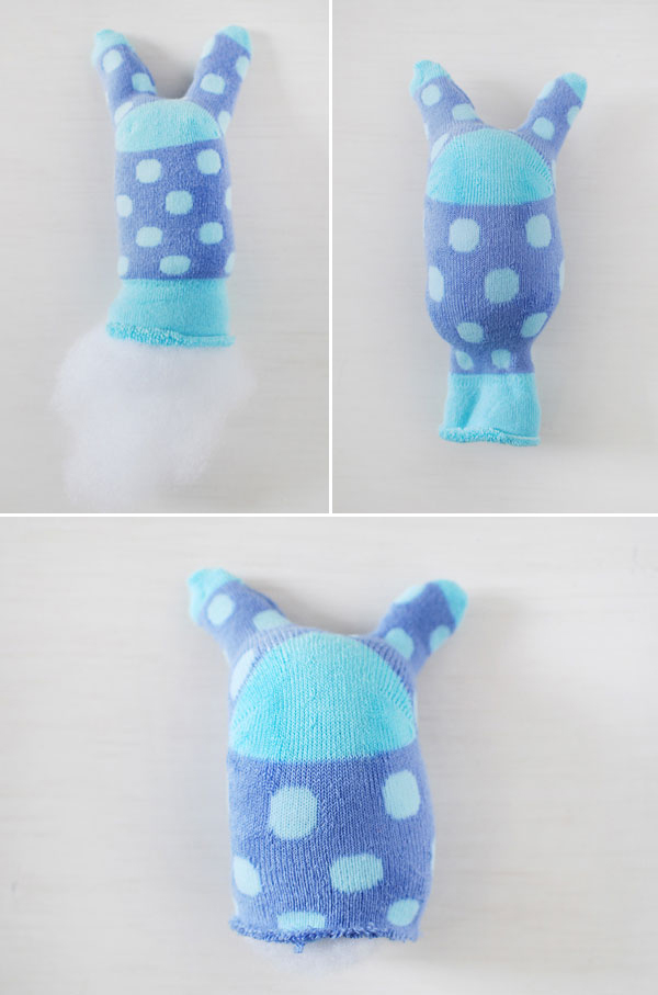 How to make a sock bunny. 