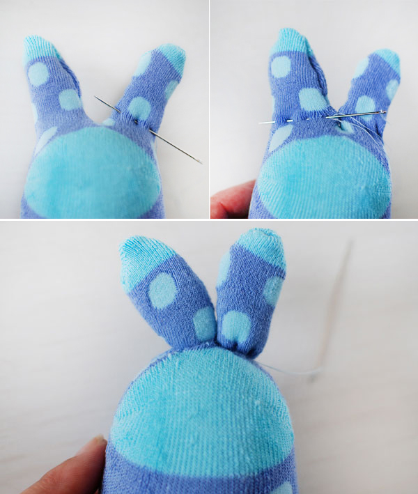 How to make a sock bunny. 