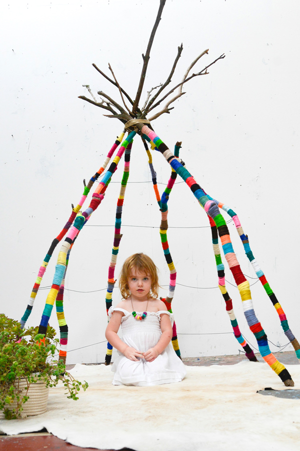 natalie miller yarn tee pee