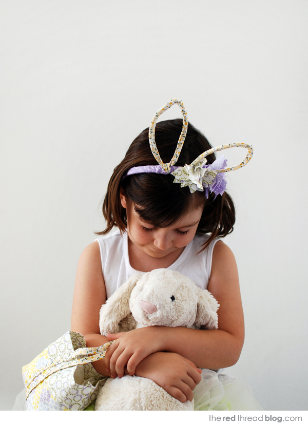 the red thread Easter bunny costume tutorial
