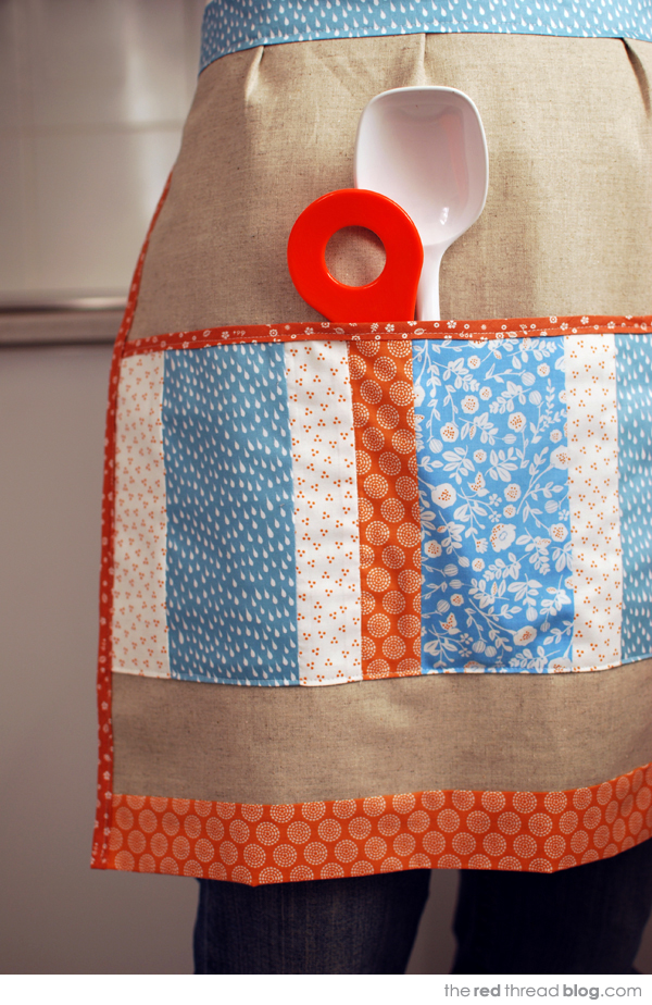 make a linen apron free sewing pattern | the red thread blog