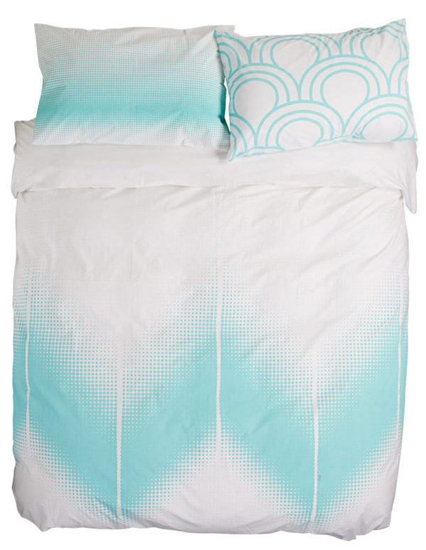 tinker bed linen aqua