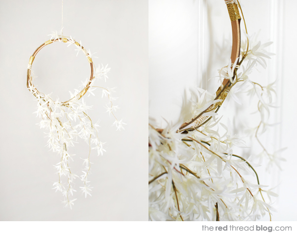 Make a Christmas wreath - the red thread blog. Styling and photography: Lisa Tilse