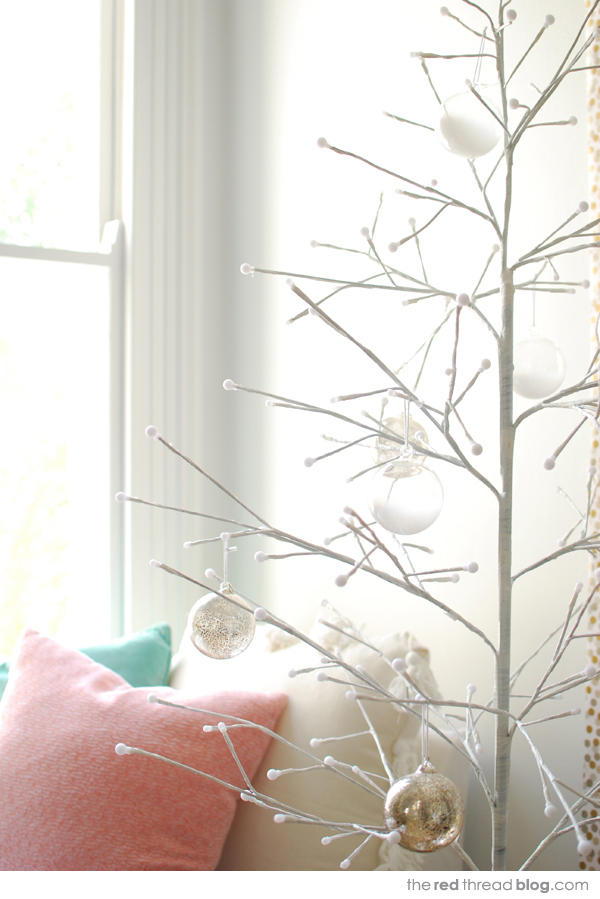 Pastel, white and gold Christmas - the red thread blog. Styling and photography: Lisa Tilse