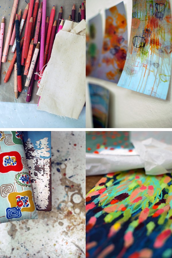 Michelle Morcos of Tiny Trappings. Studio tour via We Are Scout 