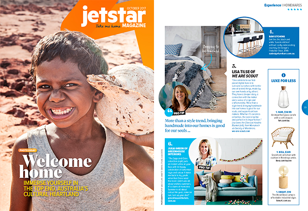 Jetstar inflight magazine - Pro interior design trend tips 