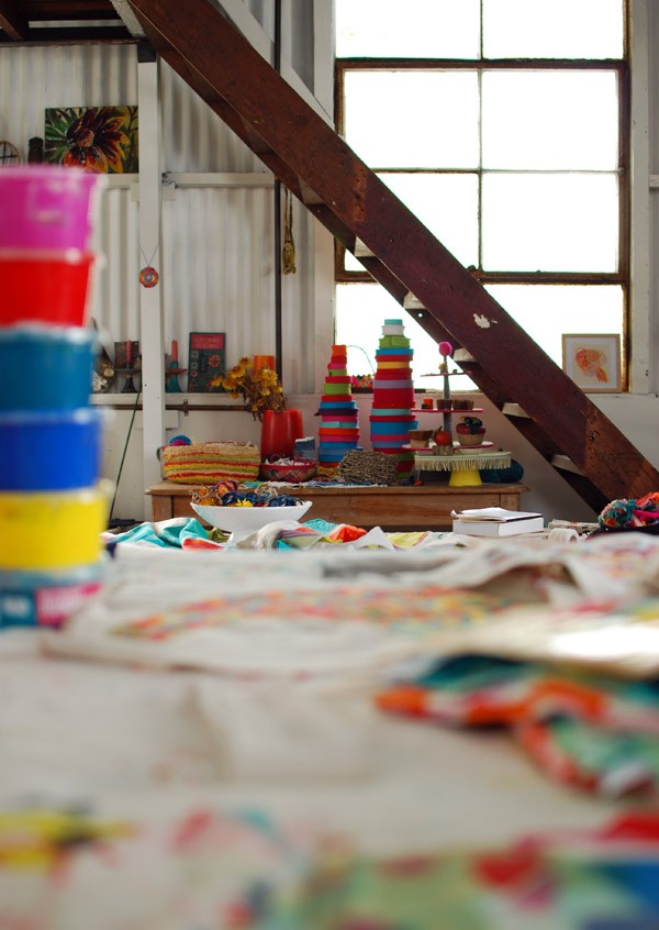 Studio tour Prints Charming Fabrics via We Are Scout. Photo: Lisa Tilse for we-are-scout.com