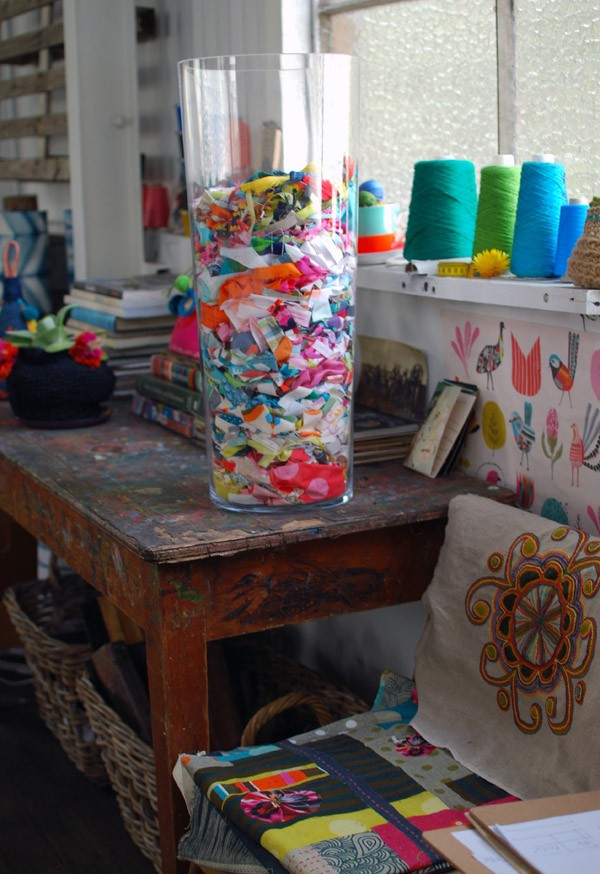 Studio tour Prints Charming Fabrics via We Are Scout. Photo: Lisa Tilse for we-are-scout.com