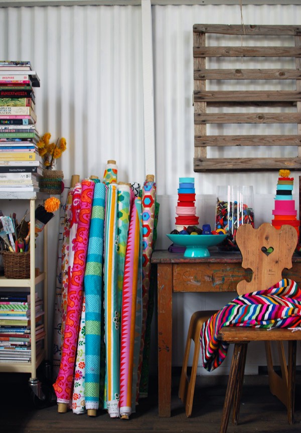 Studio tour Prints Charming Fabrics via We Are Scout. Photo: Lisa Tilse for we-are-scout.com