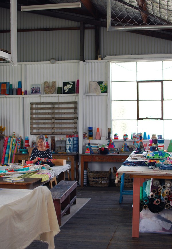 Studio tour Prints Charming Fabrics via We Are Scout. Photo: Lisa Tilse for we-are-scout.com