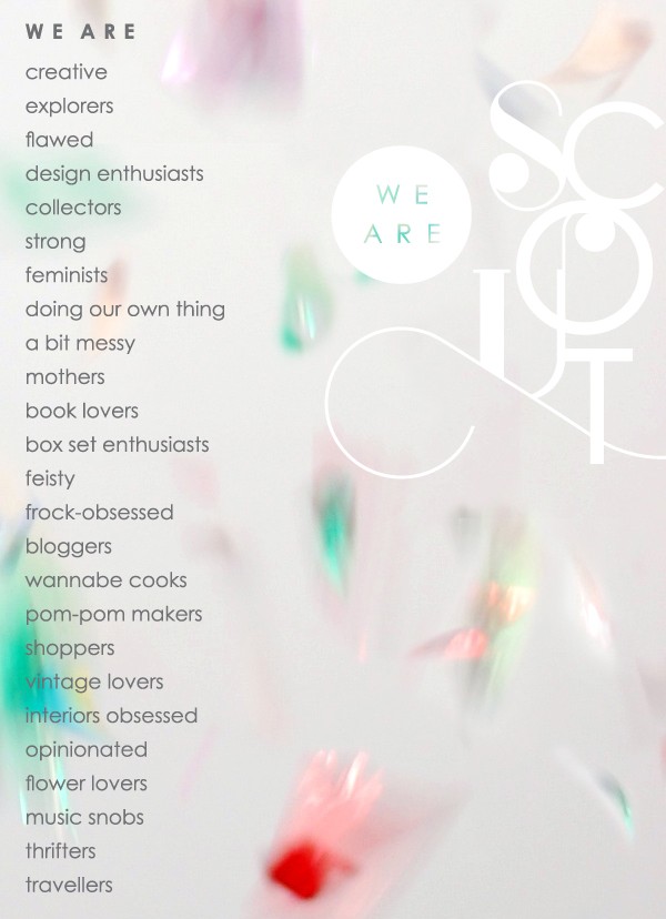We Are Scout: new blog launch by Wee Birdy and The Red Thread: we-are-scout.com