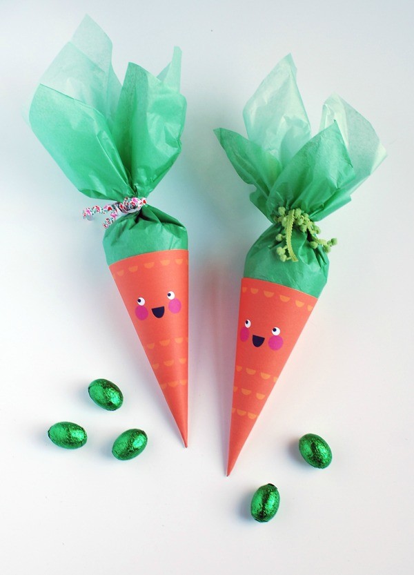 You can make our Easter carrot treat cones, too!