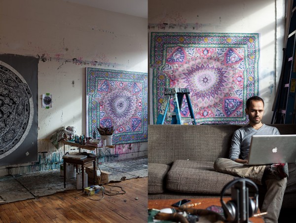 Artist Antonio Santin's Brooklyn Studio. via We Are Scout