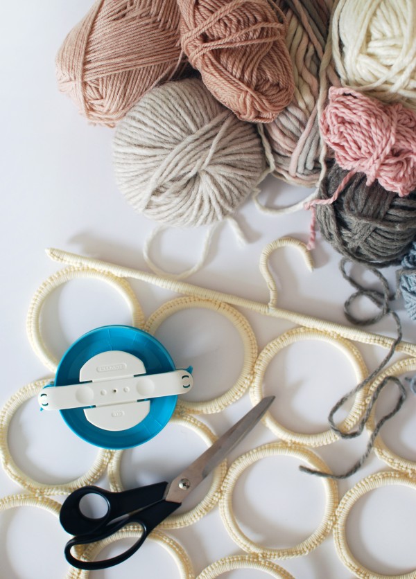 How to make a pom pom wall hanging - We Are Scout tutorial