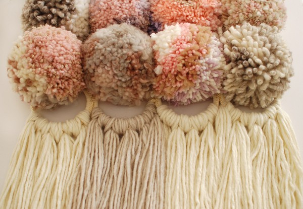 How to make a pom pom wall hanging - We Are Scout tutorial