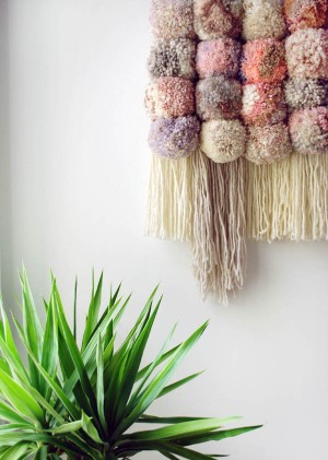 How to make a pom pom wall hanging - We Are Scout tutorial