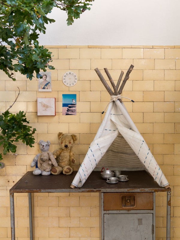 Mini sailcloth teepee by Skinny Wolf, via we-are-scout.com. 