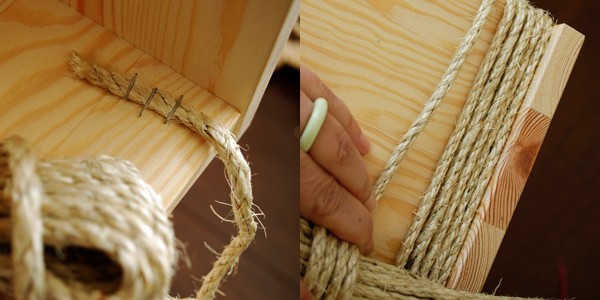 DIY Cat scratcher / cat furniture. Ikea hack via we-are-scout.com