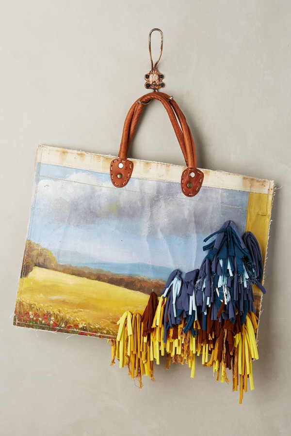 Leslie Oschmann one-of-a-kind Apennine tote bag for Anthropologie