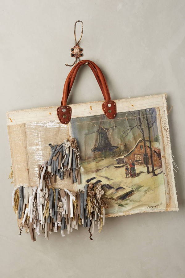 Leslie Oschmann one-of-a-kind Netherlands tote bag for Anthropologie