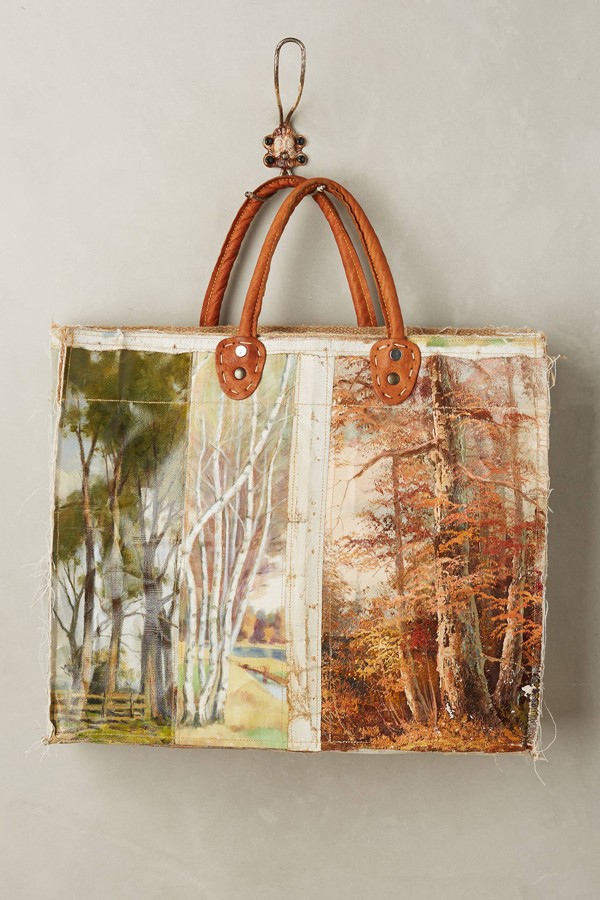 Leslie Oschmann one-of-a-kind Lakeview tote bag for Anthropologie