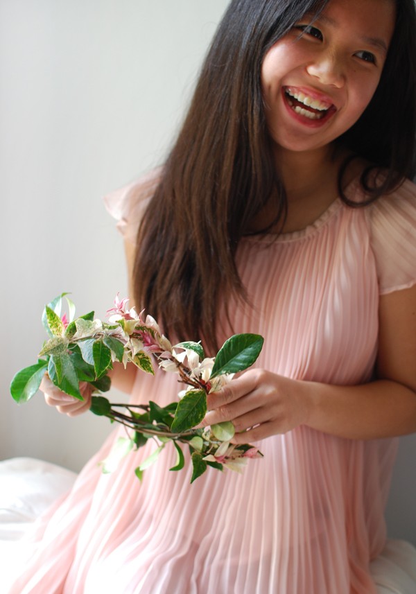 Creativity and tweens: Making Foliage Crowns