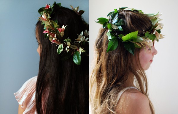 Creativity and tweens: Making Foliage Crowns