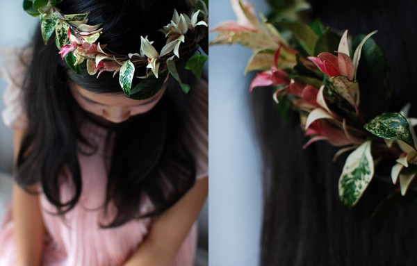 Creativity and tweens: Making Foliage Crowns