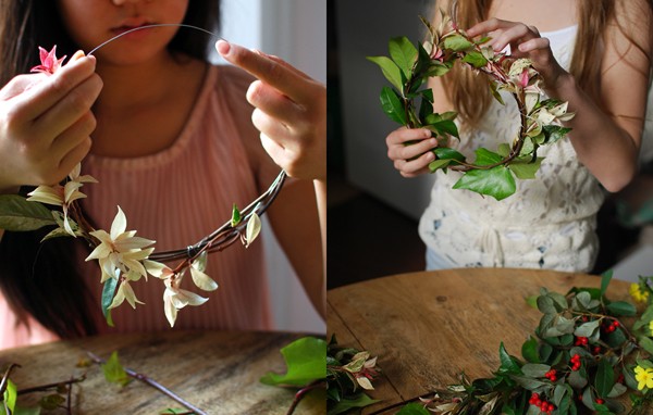 Creativity and tweens: Making Foliage Crowns