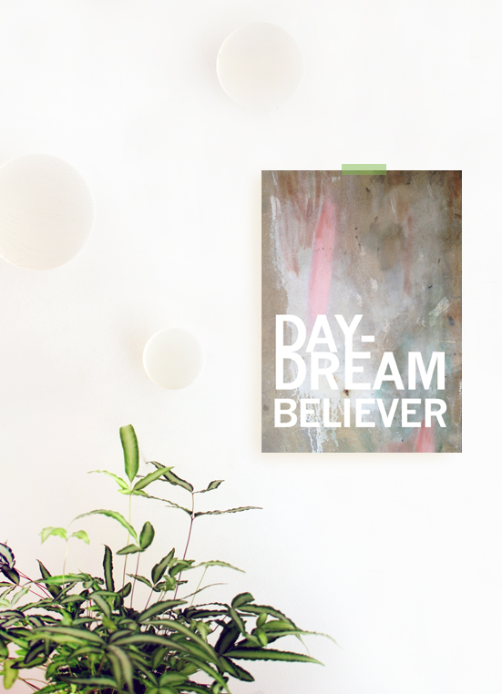 Free printable art poster: Daydream Believer