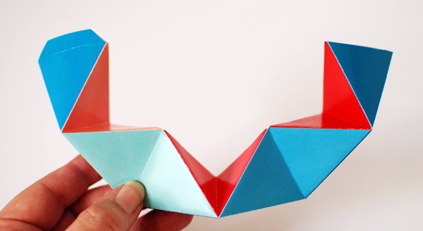 Free Printable: Make a folding paper Kaleidocycle -- via We Are Scout