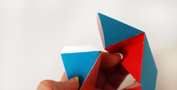 Free Printable: Make a folding paper Kaleidocycle -- via We Are Scout