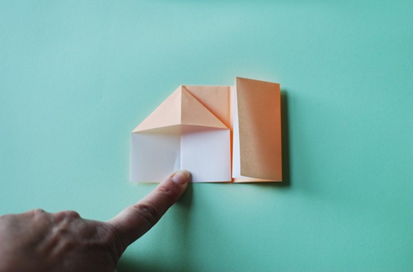 DIY origami dolls house instructions